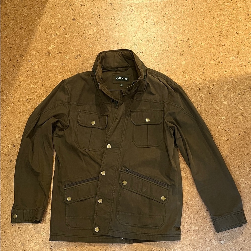 Orvis Men's Dark Green Field Jacket | Size M